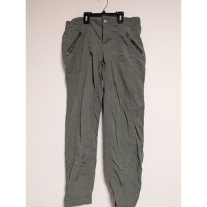Athleta Women Green Cargo Jogger Pants Hiking Travel 438906-03 Size 8